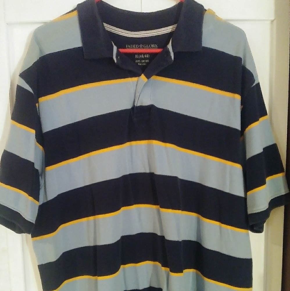 Mens Striped Polo Shirt